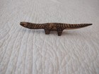 Vintage Australian Aboriginal Carved Wood Pokerwork Lizard Figurine