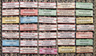 Large Lot Of 284 Original Jukebox Star Title Strips - All Soul Mostly 70 s
