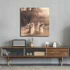 Circle Of Witches Vintage Women Dancing By Posters Canvas Print Wall Art 