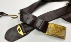 Civil War Us Union Officer M1851 Leather Sword Saber Belt   Buckle-brown