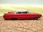 Vintage 1960s Red Bandai Japan Tin Litho Cadillac Car Friction As Is - Read