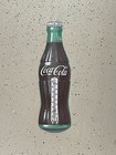 Vintage Coca Cola Bottle Thermometer Hanging 29   h  X 9   w  Metal Sign