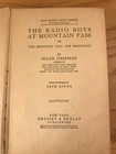 The Radio Boys At Mountain Pass By Allen Chapman Vintage Hardcover Book 1922
