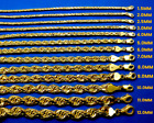 14k Yellow Gold Solid Rope Chain Necklace Bracelet Diamond Cut 1mm-12mm 7 -30 