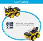 Diy Arduino Compatible 4wd Programmable Smart Car Robot Chassis Robotics Kit