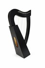 12 String Celtic Lap Harp - Black Mahogany Irish Folk Instrument W  Bag   Key