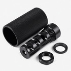 Steel Muzzle Brake 1 2x28 Tpi   Knurled Forwarder