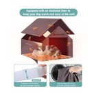 Insulated Dog House With Heating Pad  Weatherproof Outdoor Kennel For Large D   