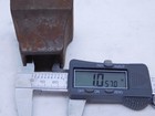 Rusted Cast Iron - 1  Square Wrought Iron Baluster Spindle Shoe Base Bracket Si