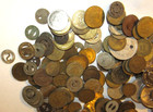 1 Lb  Lot Of Transit Transportation Trolley   Bus Tokens -  13 Approx 150 Tokens