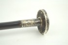 Antique Wwi British Durham Light Infantry Sterling Silver Swagger Stick 27 5 