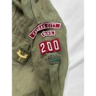 Vintage 1950s 1960s Boy Scouts Of America Uniform Shirt Kansas City Patches
