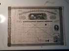 Sling s      1876 Cleveland Columbus Cincinnati   Indianapolis Railway Stock Cert