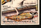 Hunts Remedy Kidney   Liver Bottle Trade Card Cure All Clarke Proprietor Ad J us