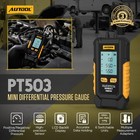 Digital Manometer Differential Dual Port Air Pressure Gauge Hvac Gas Teste Meter