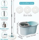 Spin Mop And Bucket With Wringer Set 360   Mop And Bucket System With 3