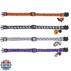 Lamphyface 4 Pack Halloween Cat Collar With Bell Breakaway Adjustable For Kit