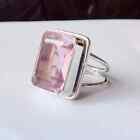 Pink Kunzite Gemstone 925 Sterling Silver Ring Handmade Jewelry Ring For Gift