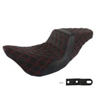 Step-up Seat For Touring Road King Electra Street Glide Red Lattice Stitch Us