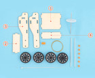 Teachers Stem Rubber Band Car Kit 3d Diy Assembly Wood Educational Toy Ages8 