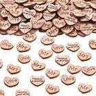 1000 Pcs Wooden Heart Confetti Rustic Wedding Decor  Romantic Style
