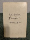 Antique Cabinet Card Photo Baby In Wicker Pram carriage 6 Months 1800s Wow 7 x5 