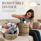 Wine Gift Vintage Tote Carrier -insulated Leakproof Canvas Wine 4 Bottle