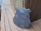 1878 Brass Wyatt Earp Peacemaker Gun Butt Tag Plaque Western Old West Lawman