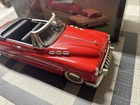 Vintage Style 1950   s Red Buick Convertible Tin Friction Toy Motor Car W box New