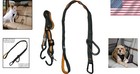 Pet Seat Belt Tether - 6ft Zipline With Leash   Carabiner For Secure Dog Travel
