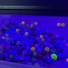 Vintage Marbles Lot Of 150   Marble  Different Sizes Stripes Glow Glass Multi