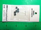 6  Vintage Jhb 1 8  Black Plastic Shank Baby Doll Buttons Nos Card  j911 