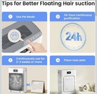 Pet Air Purifier For Home Large Room 2500 Sq Ft  H13 Hepa Washable Double-sided