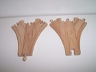 Wooden Train Switching 3 Way Switch Track Set Fits Brio Imaginarium Thomas