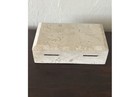 Mid 20th Century Vintage Renoir Designs Travertine Stone Jewelry trinket Box