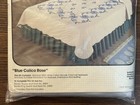 Bucilla 49725 Blue Calico Rose King queen Appliqu   Quilt Set 98x103    Rare