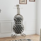 Cello Shape Wine Bakers Rack  Freestanding Wine Rack With Storage Bottle  Wine S
