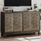 Retro Sideboard  Storage Cabinet Large Buffet Cupboard Console Table W  4 Doors 