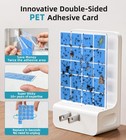 Upgraded 5 Pcs Double-sided Adhesive Card Refills For Transparent Pet