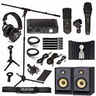 Mackie Producer Home Audio Recording Interface Bundle W Rp5 G4 Monitor Speakers
