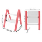 Aluminum Alloy 2-step Ladder 15 75in Height Foldable Step Stool 330 69lbs Load