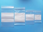 2mil Or 4mil White Block Top Lock Seal Bags Writable Reclosable Zip Parts Bag
