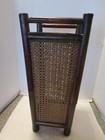 Vintage Bamboo-wood   Vienna Straw Umbrella Cane Stand 22 25    Tall 1950s-60s
