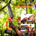 4-in-1 Cordless Pole Saw   Pruning Shears Combo Kit Trimmer 8  Chainsaw Cutter