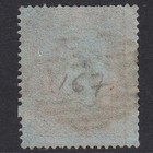 C4_32 Gb Qv 1854 1d Red-brown Plate 167 Sg17-c1 1  Ka Gu Blind Perf