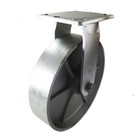 4 Heavy Duty Caster Set 8  All Steel Wheels Rigid Swivel And Brake