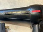 Turbo Power Twin Turbo 2600 Professional Hair Dryer Black Tested Euc