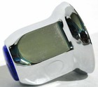 Lug Nut Covers 33mm Push-on Blue Reflector Chrome 2  Tall Up 10041 Set Of 5