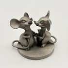 Vintage Hudson Pewter Whimsies Collection Dancing Mice Figurine Circa 1978 2 In