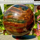 6 7lb Natural Tiger s Eye Stone Quartz Sphere Crystal Ball Rock Healing